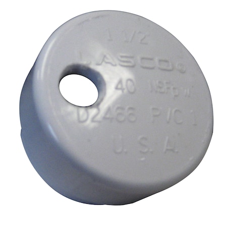 Lees Tackle Pvc Drain Cap F/ Heavy Rod Holders 1/4" Npt For Barb RH5999-0003